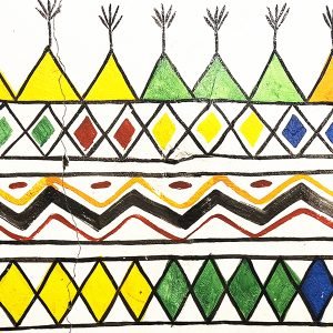 Saudi pattern for traditional costumes
